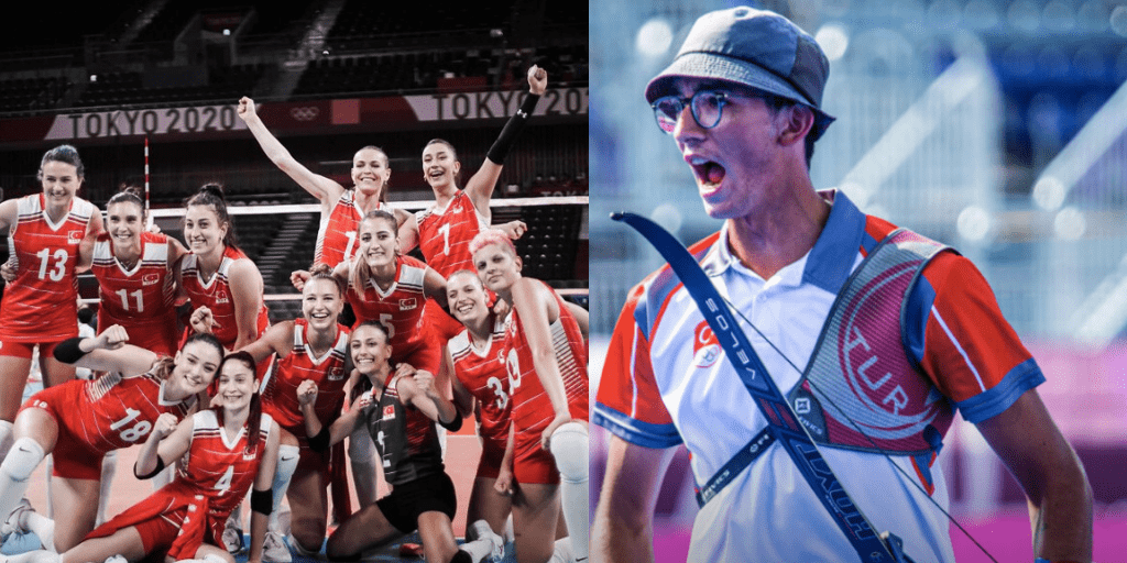 Turkey enjoys gold in archery, win in volleyball in Tokyo