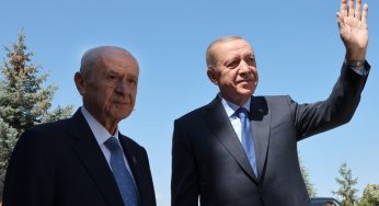 Erdoğan ve Bahçeli bir araya geldi, gündem yerel seçim