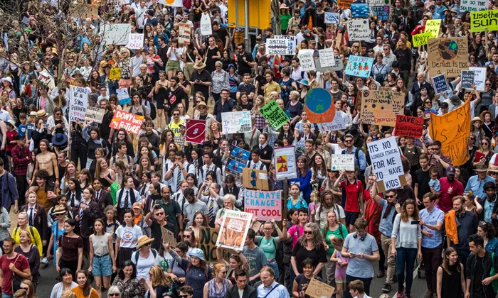 BM Genel Kurulu öncesi iklim için Dünya çapında protesto