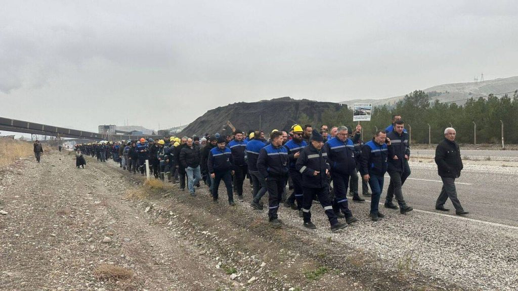 Çayırhan maden işçileri Maliye Bakanlığı’na yürüyor