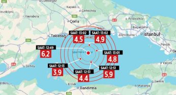 Marmara’da şiddetli deprem, İstanbul sallandı, neyse ki can kaybı yok