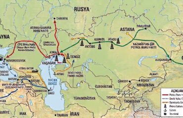 Kazakistan petrol haritası