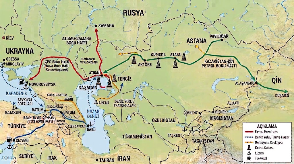 Kazak petrolünde yeni rota: Hazar-Azerbaycan-Türkiye seçeneği